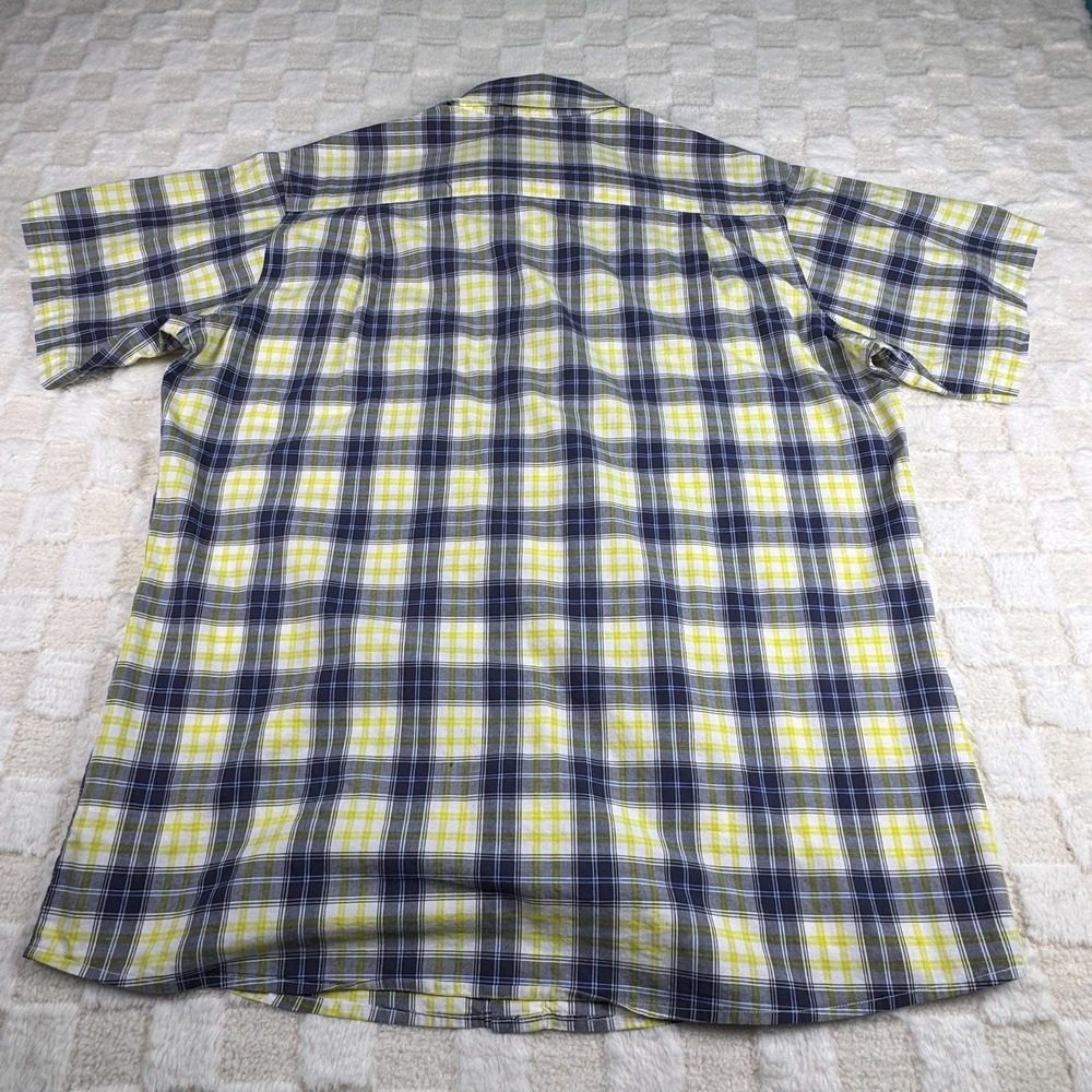 Carhartt Men's Short Sleeve Yellow and Gray‎ Button Up Shirt Size Large - Picture 11 of 11